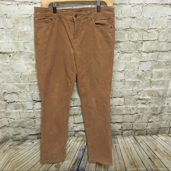 Tommy Hilfiger Tan Brown Corduroy Skinny Pants - Picture 1 of 5
